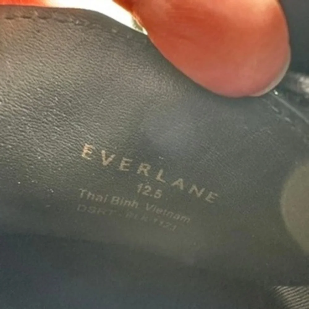 Everlane Size 12.5 Desert Boot Black Suede‎ Leather Chukka Casual Classic NIB